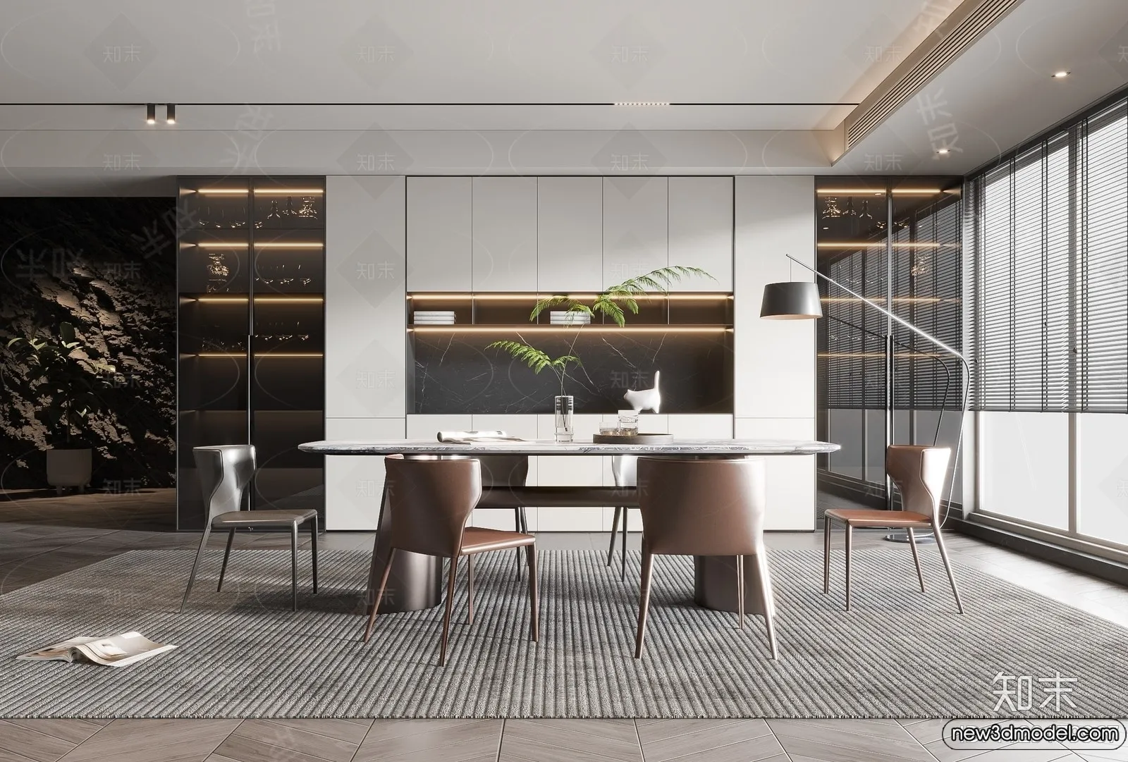 Dining Room – 3D Models – 3D Interior Scenes – 265 Dining Room – 3D Models – 3D Interior Scenes – 265