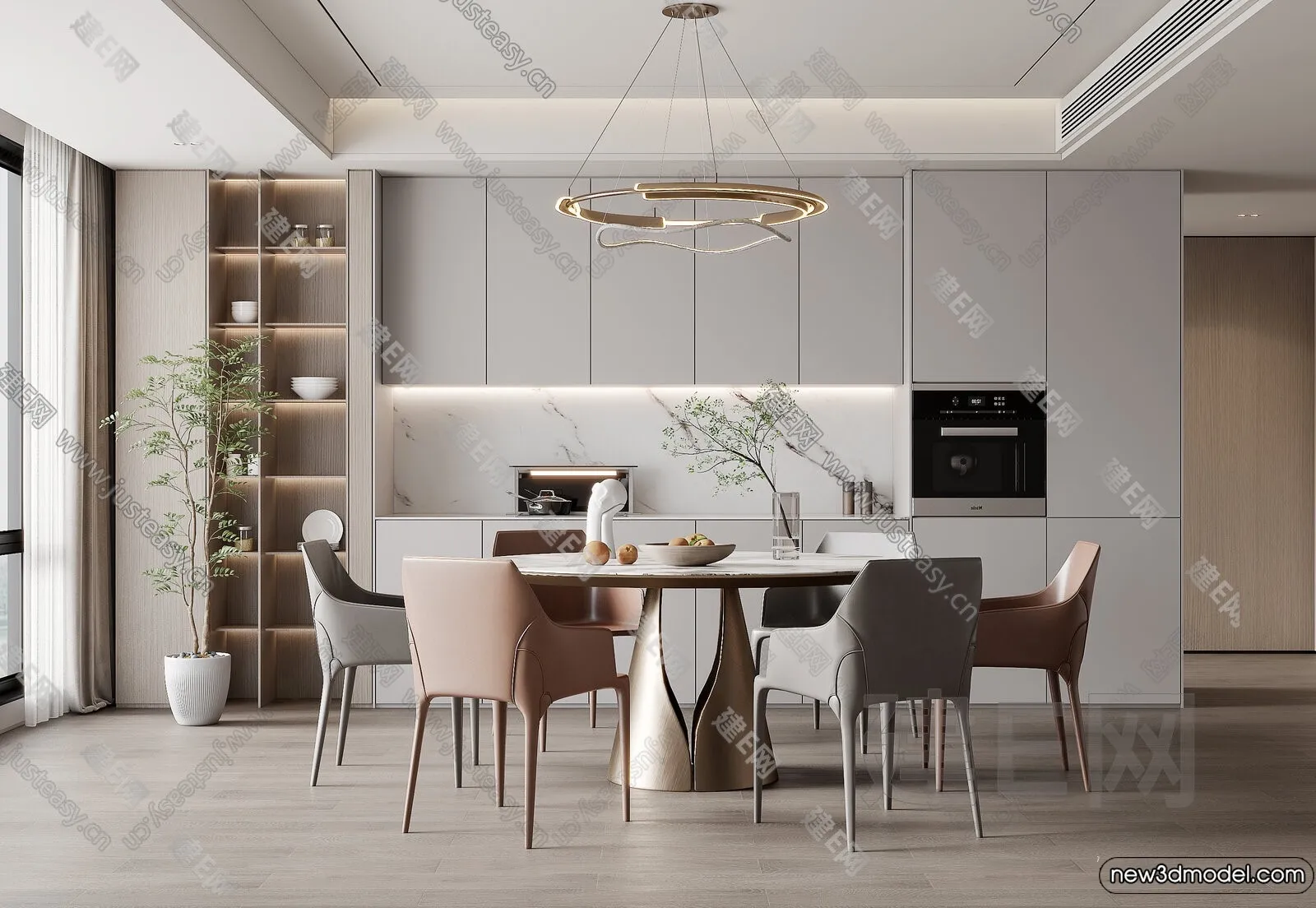 Dining Room – 3D Models – 3D Interior Scenes – 272 Dining Room – 3D Models – 3D Interior Scenes – 272