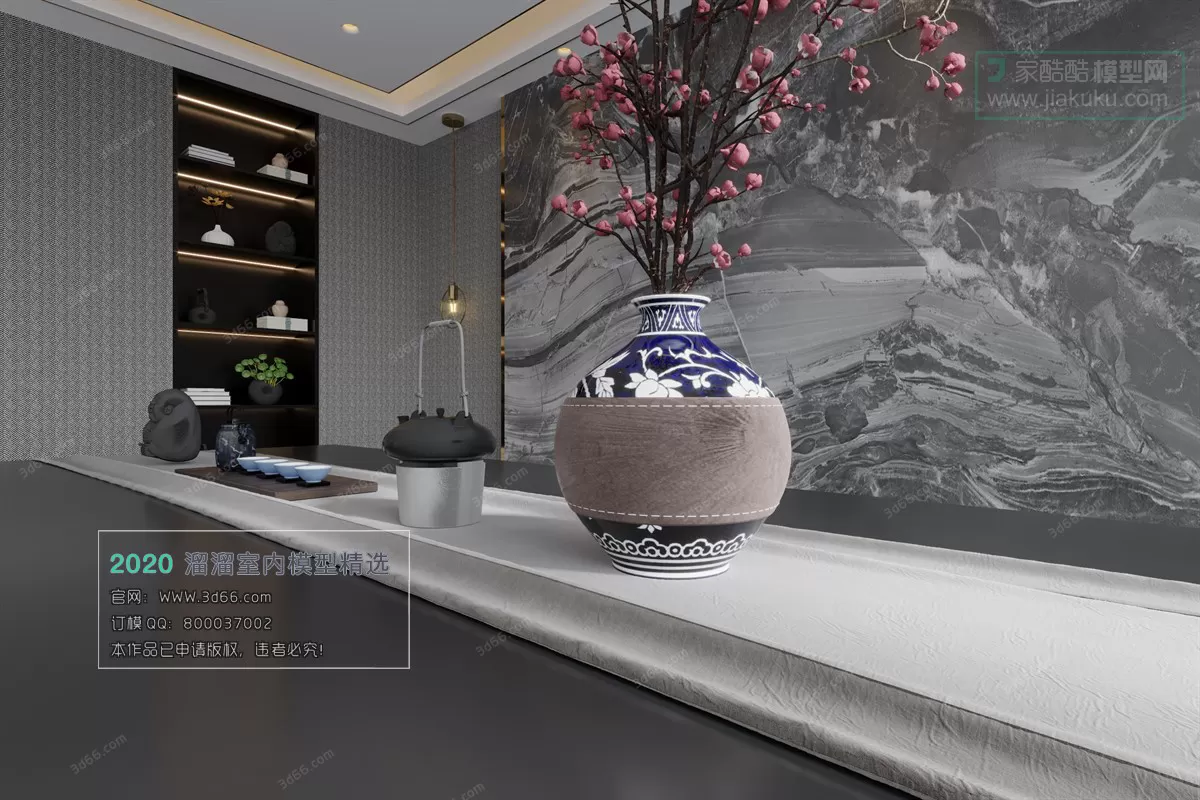 DINING ROOM – KITCHEN – 3D MODELS – CORONA – 032