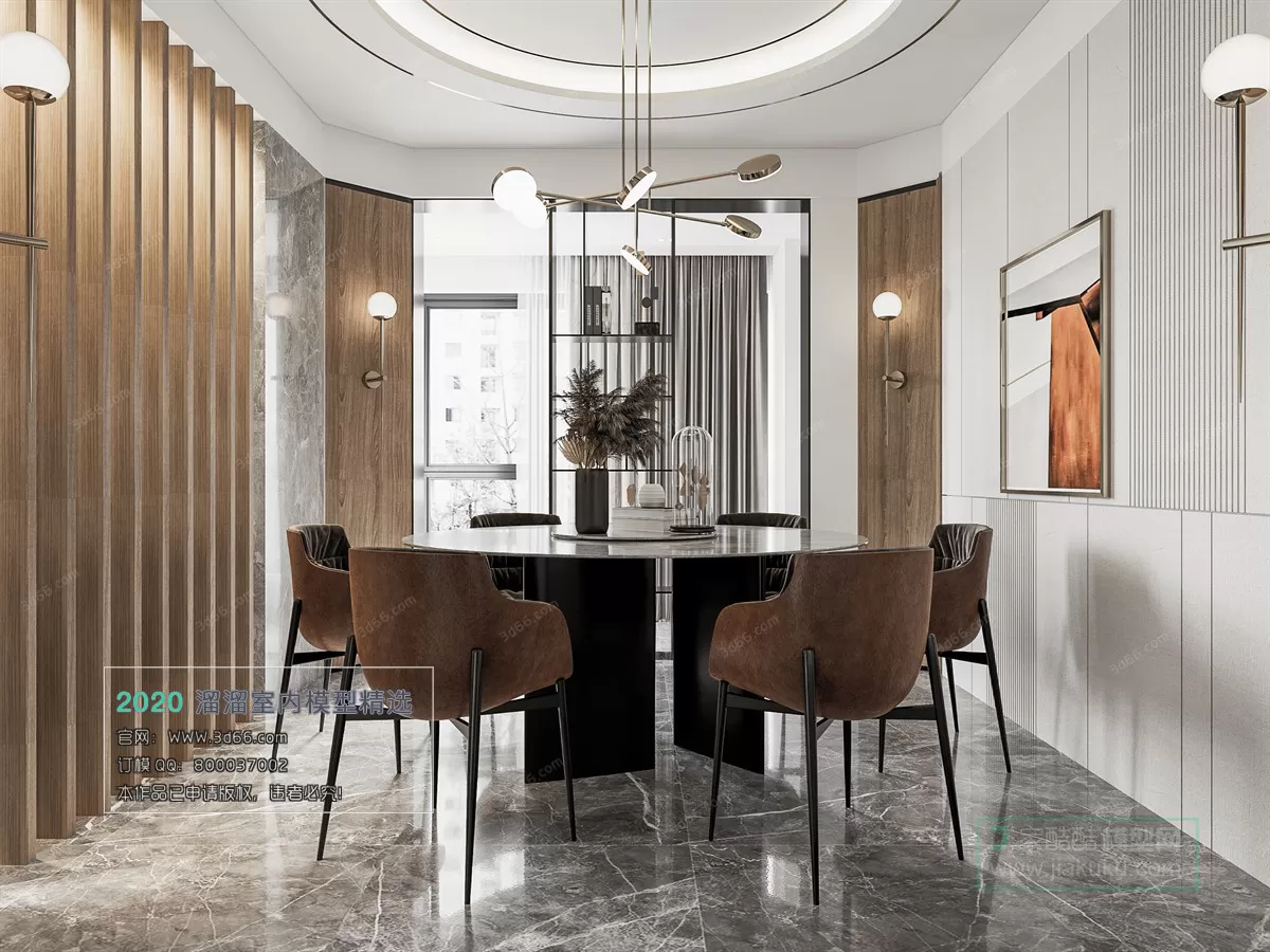 DINING ROOM – KITCHEN – 3D MODELS – CORONA – 036