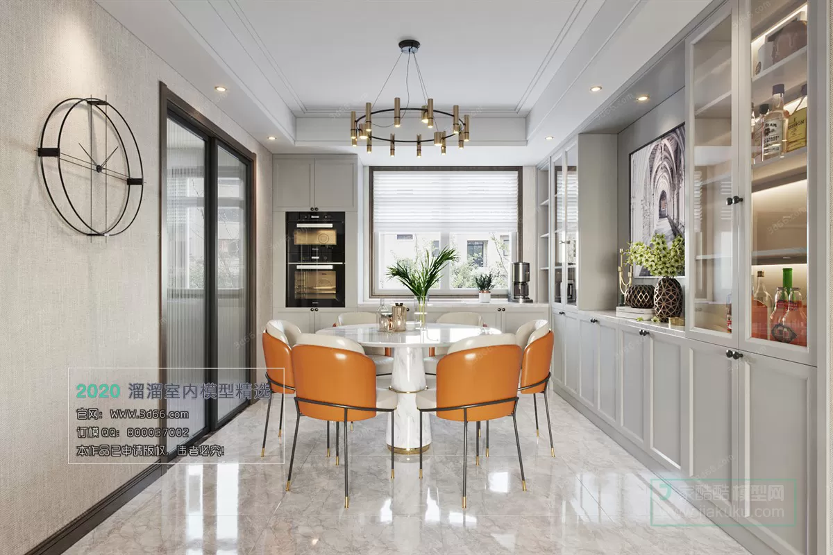 DINING ROOM – KITCHEN – 3D MODELS – CORONA – 037