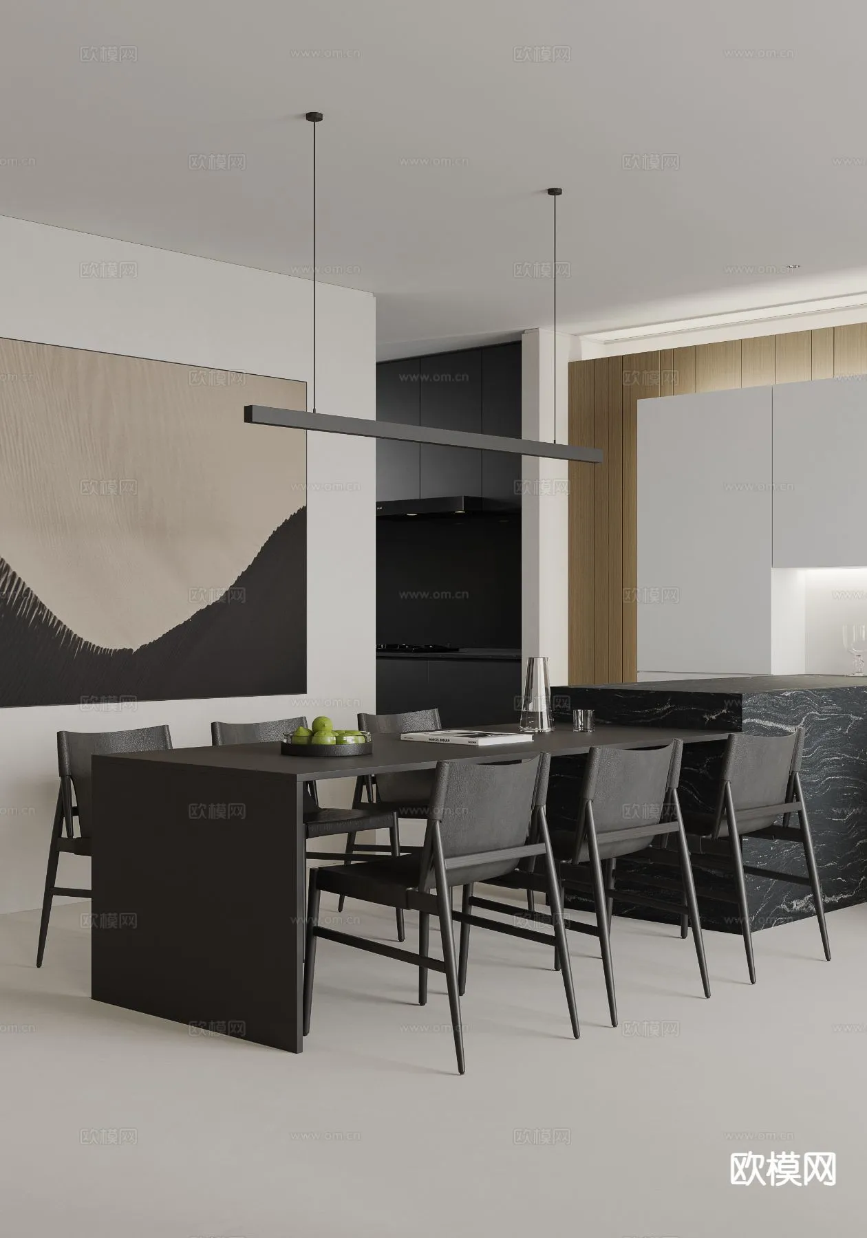 DINING ROOM SETS – 3D Model For Interior Design – 10760