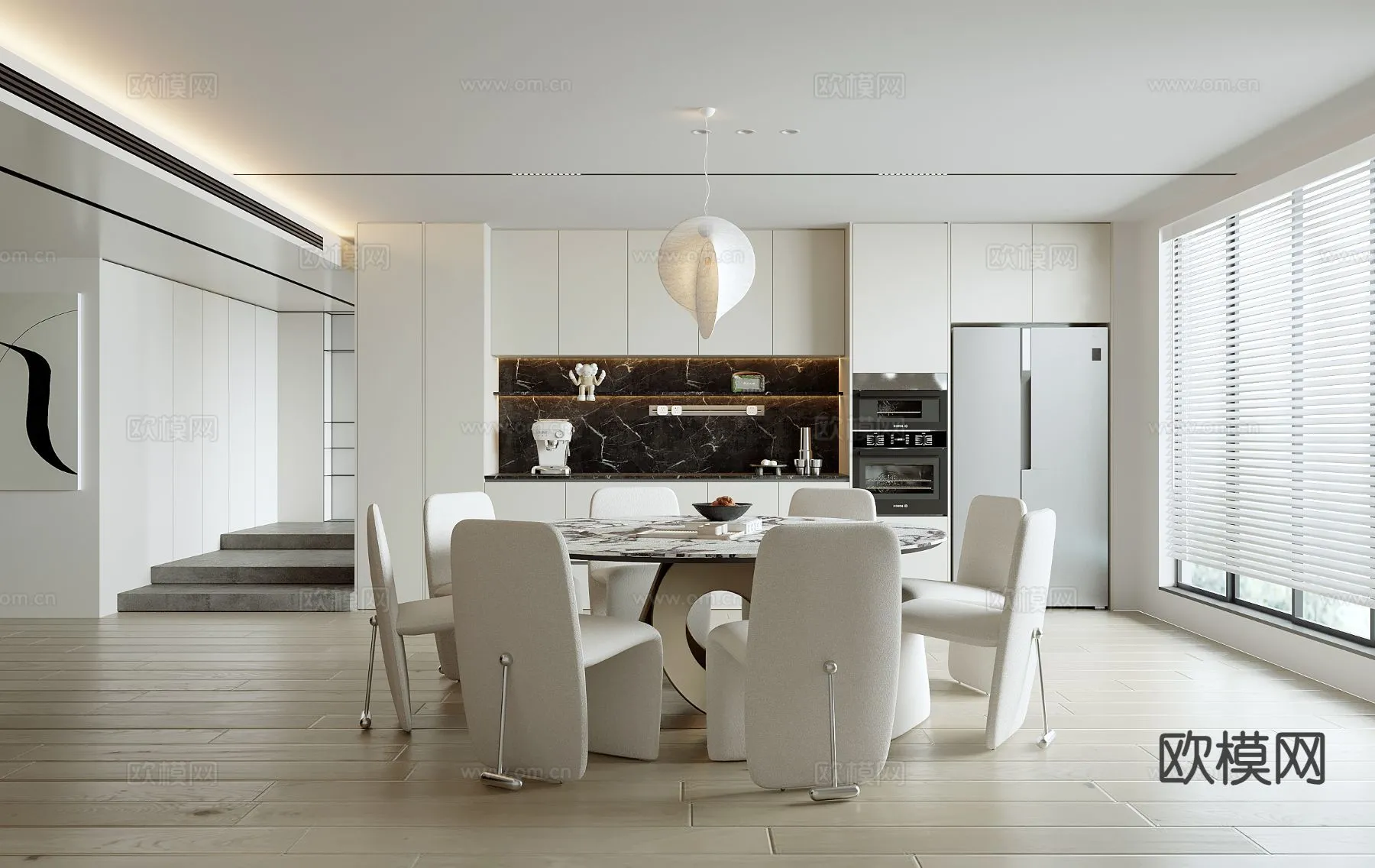 DINING ROOM SETS – 3D Model For Interior Design – 10771