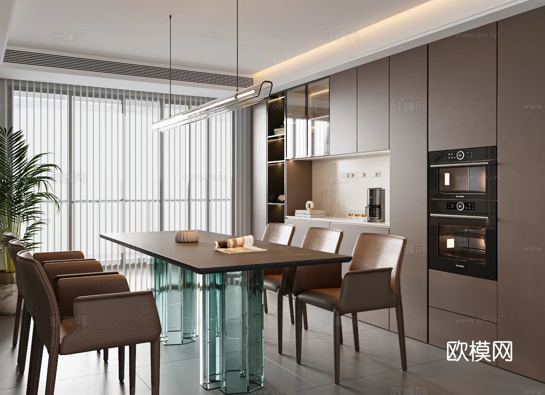 DINING ROOM SETS – 3D Model For Interior Design – 10800