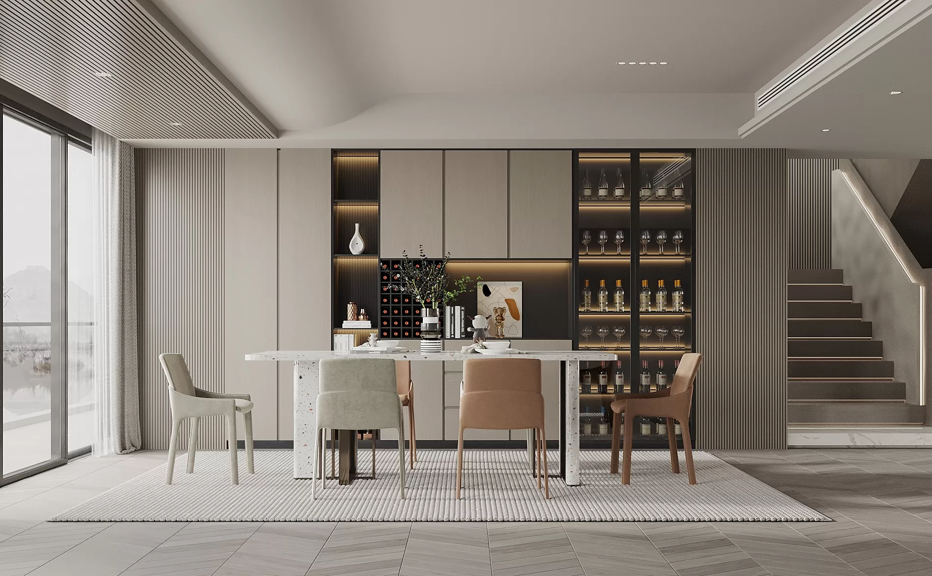 DINING ROOM SETS – 3D SCENE – 243 DINING ROOM SETS – 3D SCENE – 243