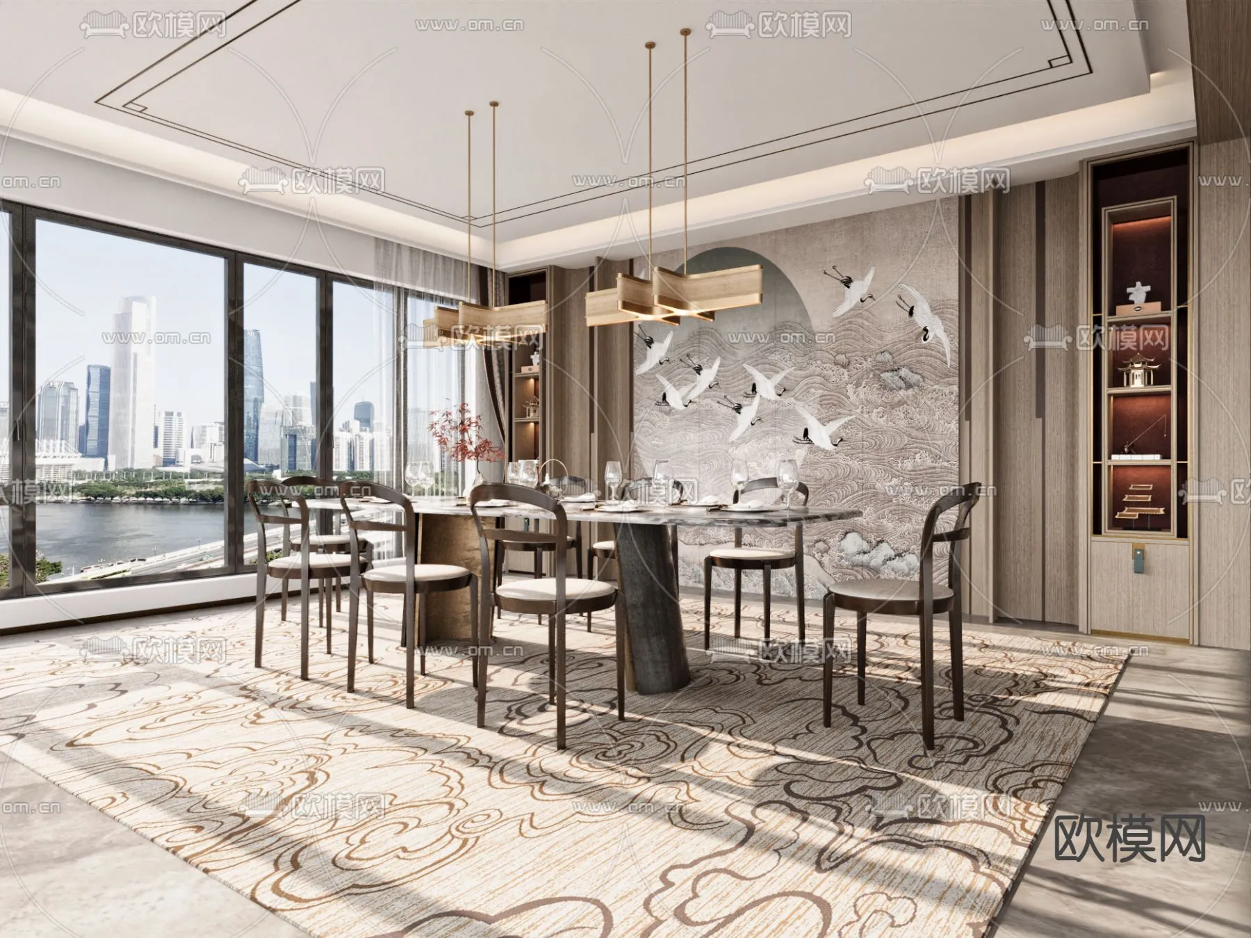 DINING ROOM SETS – CORONA – 3D MODEL – 1351 DINING ROOM SETS – CORONA – 3D MODEL – 1351