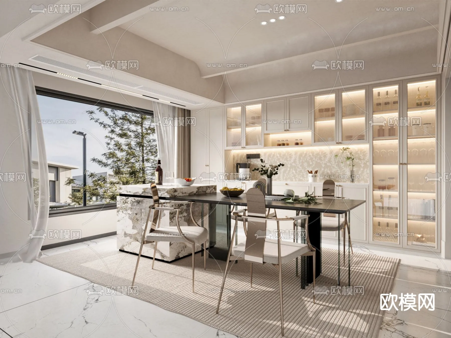 DINING ROOM SETS – CORONA – 3D MODEL – 1352 DINING ROOM SETS – CORONA – 3D MODEL – 1352