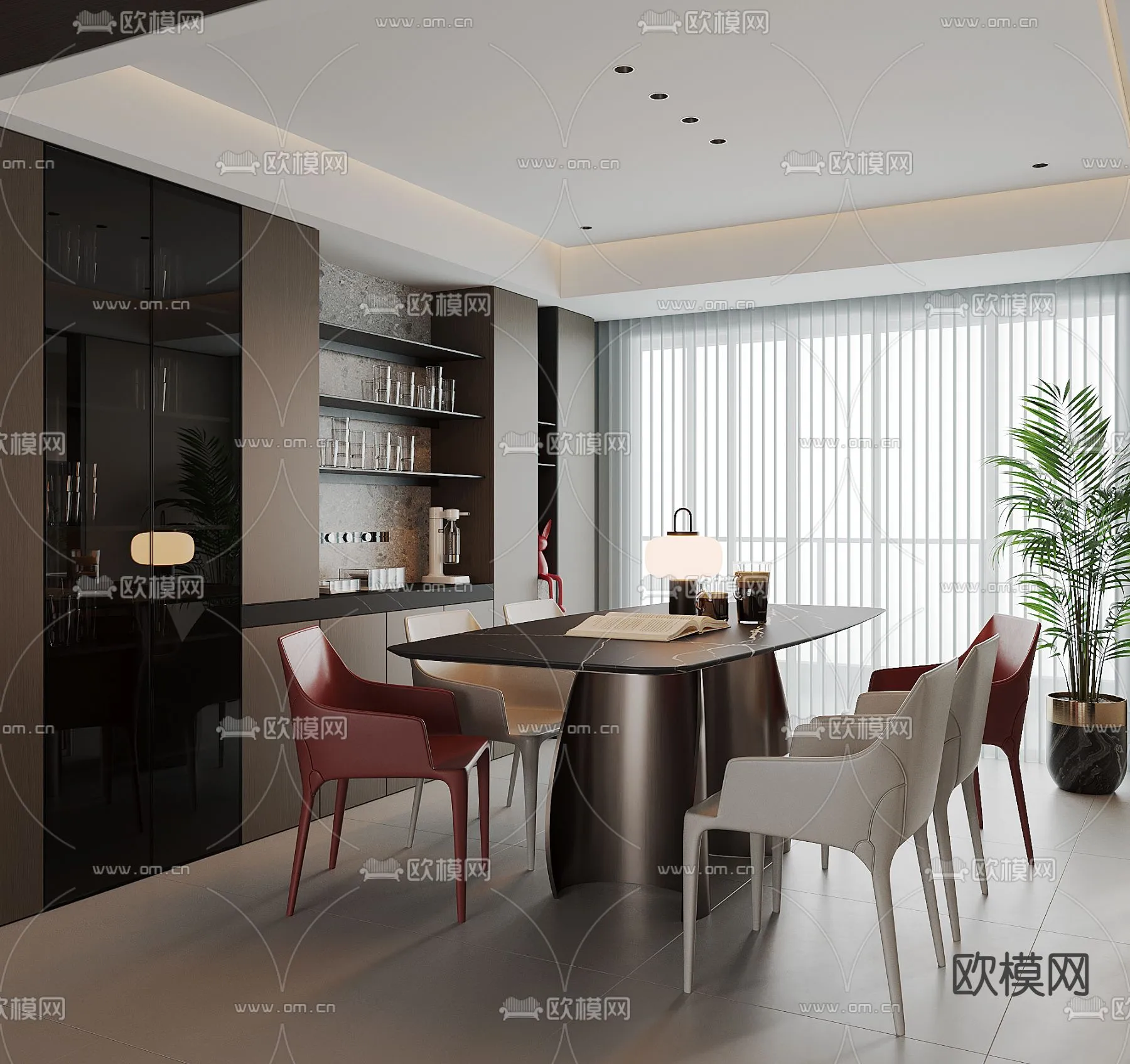 DINING ROOM SETS – CORONA – 3D MODEL – 1371 DINING ROOM SETS – CORONA – 3D MODEL – 1371