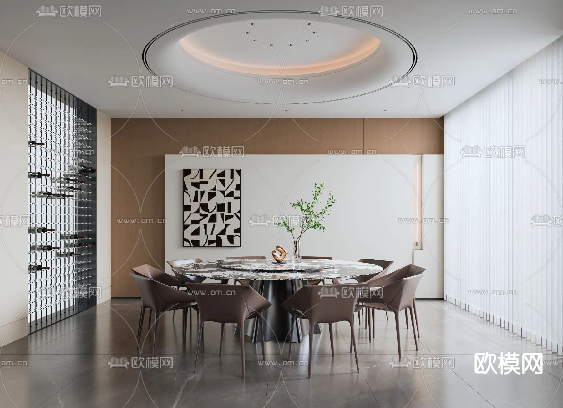 DINING ROOM SETS – CORONA – 3D MODEL – 1388 DINING ROOM SETS – CORONA – 3D MODEL – 1388