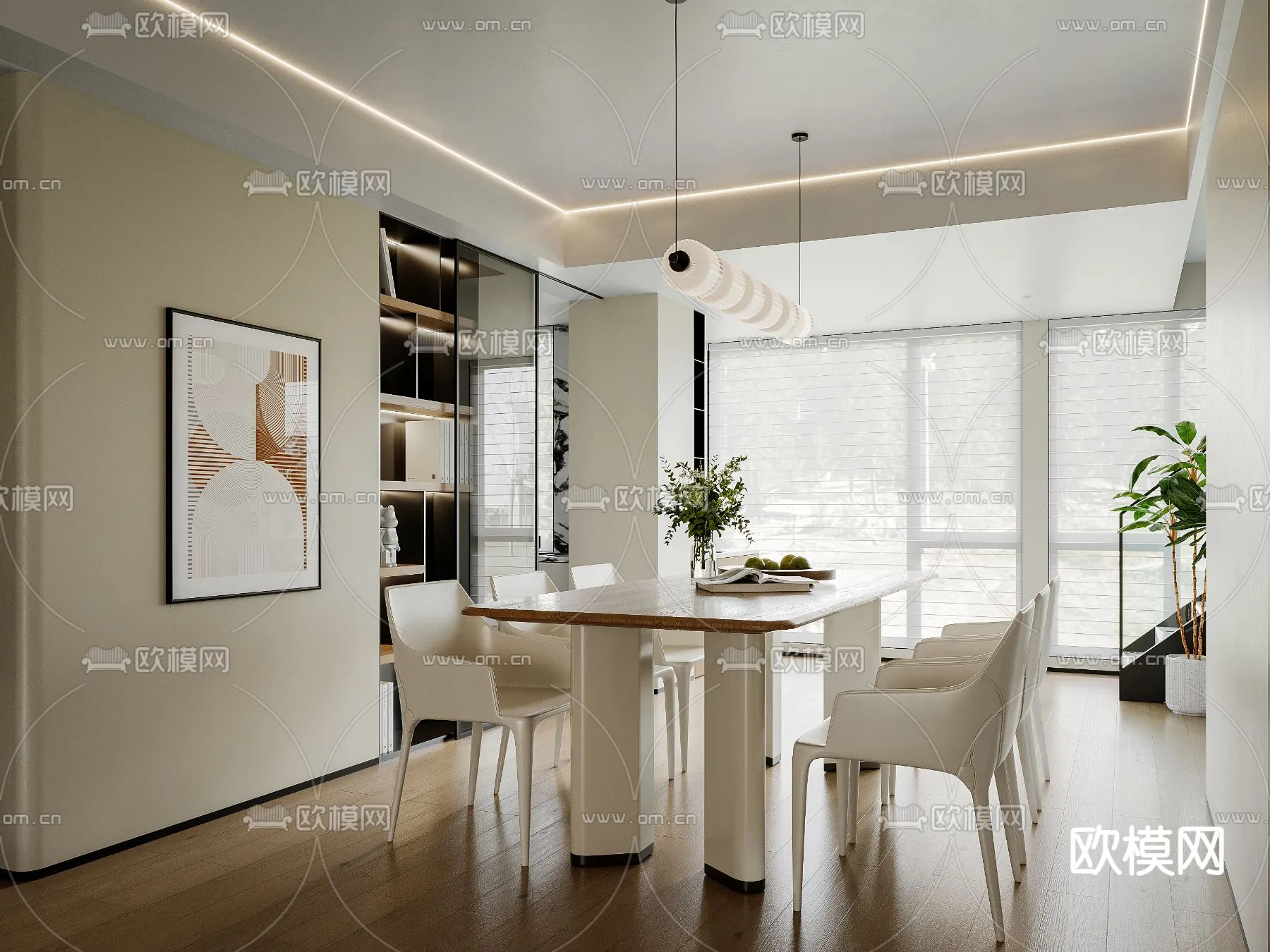 DINING ROOM SETS – CORONA – 3D MODEL – 1401 DINING ROOM SETS – CORONA – 3D MODEL – 1401