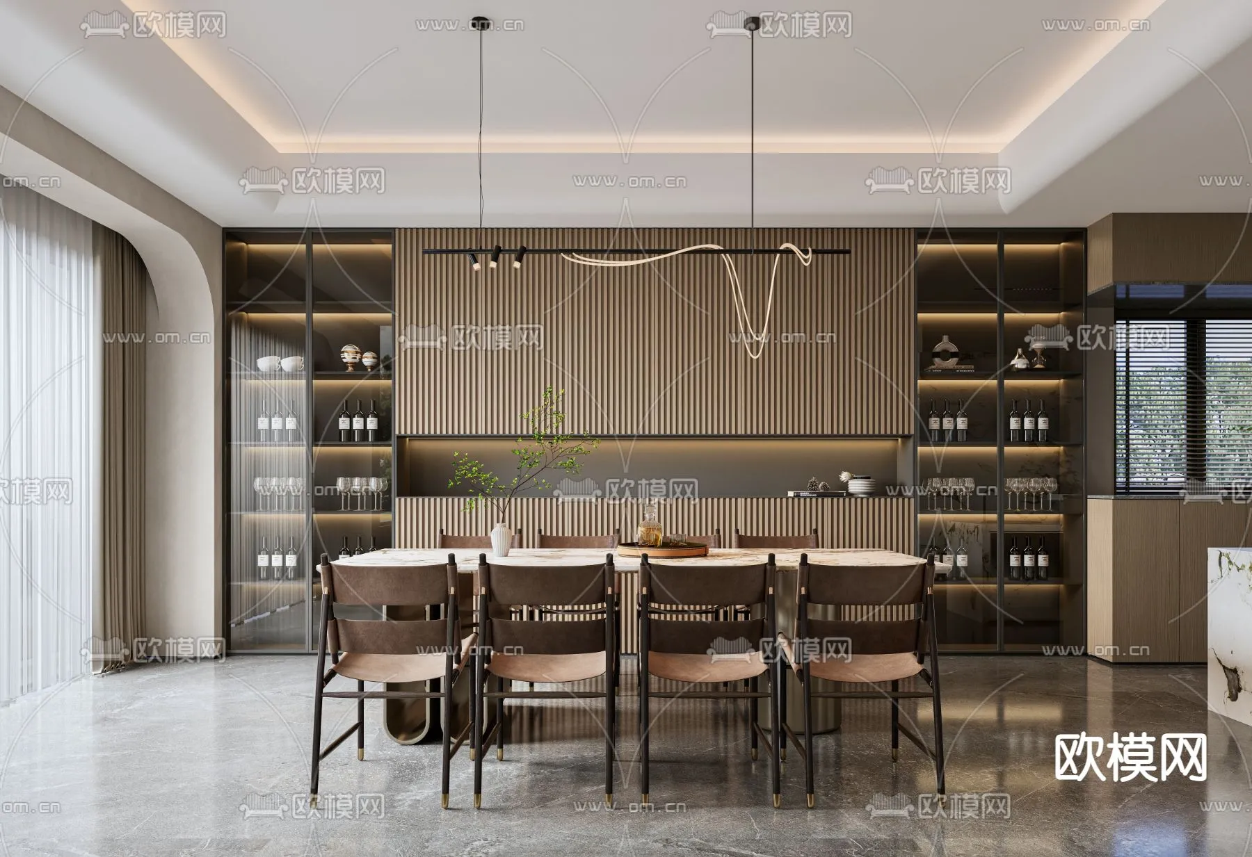 DINING ROOM SETS – CORONA – 3D MODEL – 1402 DINING ROOM SETS – CORONA – 3D MODEL – 1402