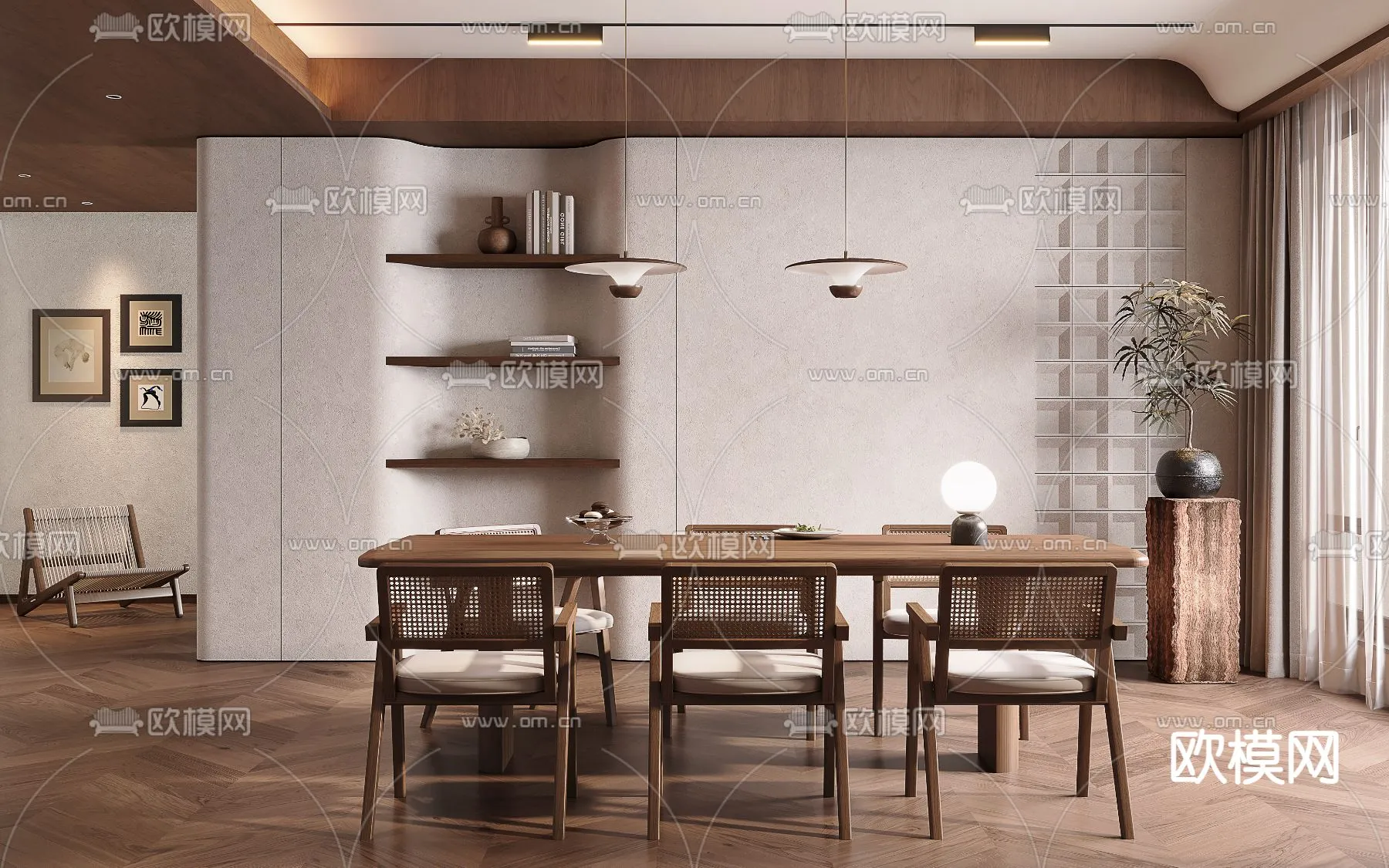 DINING ROOM SETS – CORONA – 3D MODEL – 1418 DINING ROOM SETS – CORONA – 3D MODEL – 1418