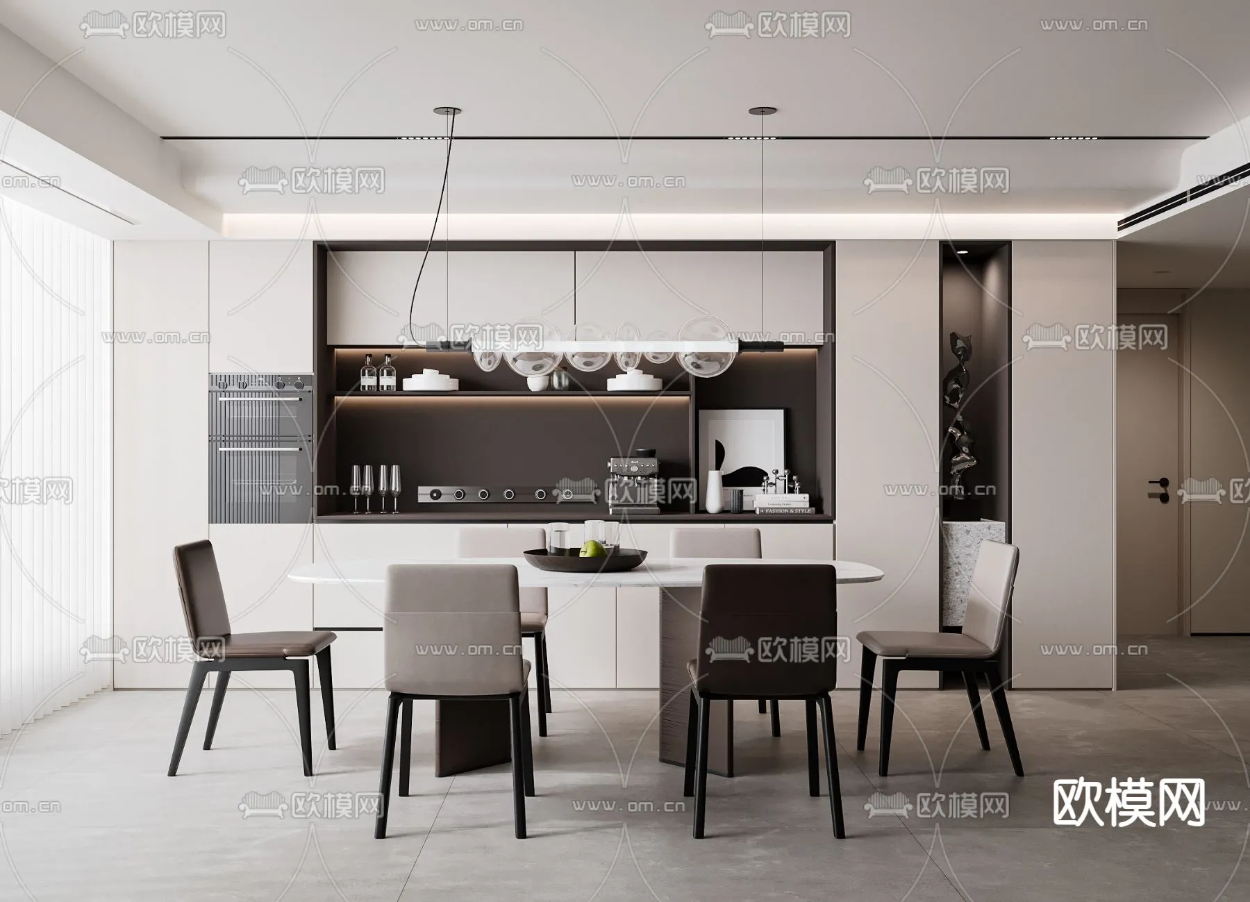 DINING ROOM SETS – CORONA – 3D MODEL – 1433 DINING ROOM SETS – CORONA – 3D MODEL – 1433