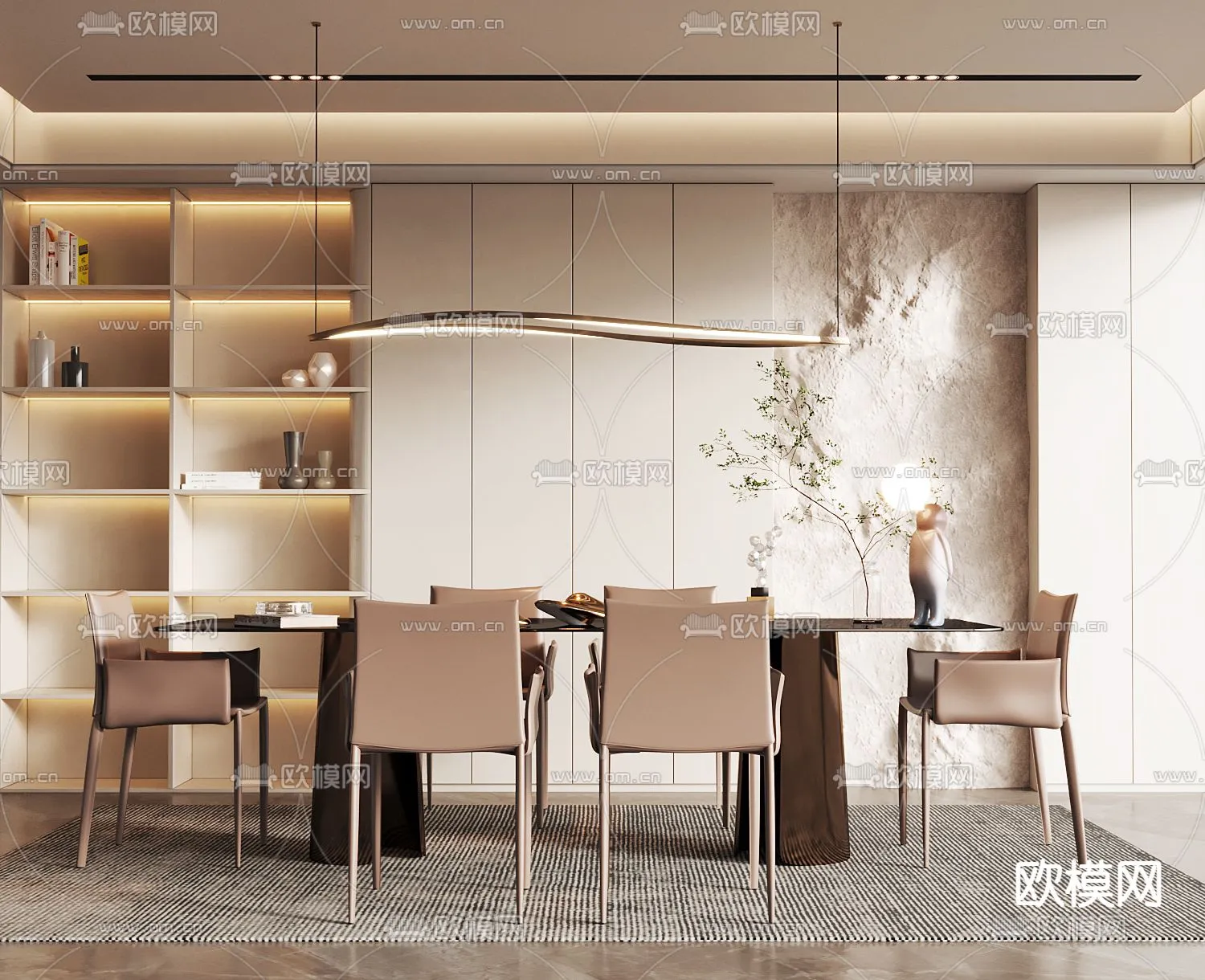 DINING ROOM SETS – CORONA – 3D MODEL – 1442 DINING ROOM SETS – CORONA – 3D MODEL – 1442