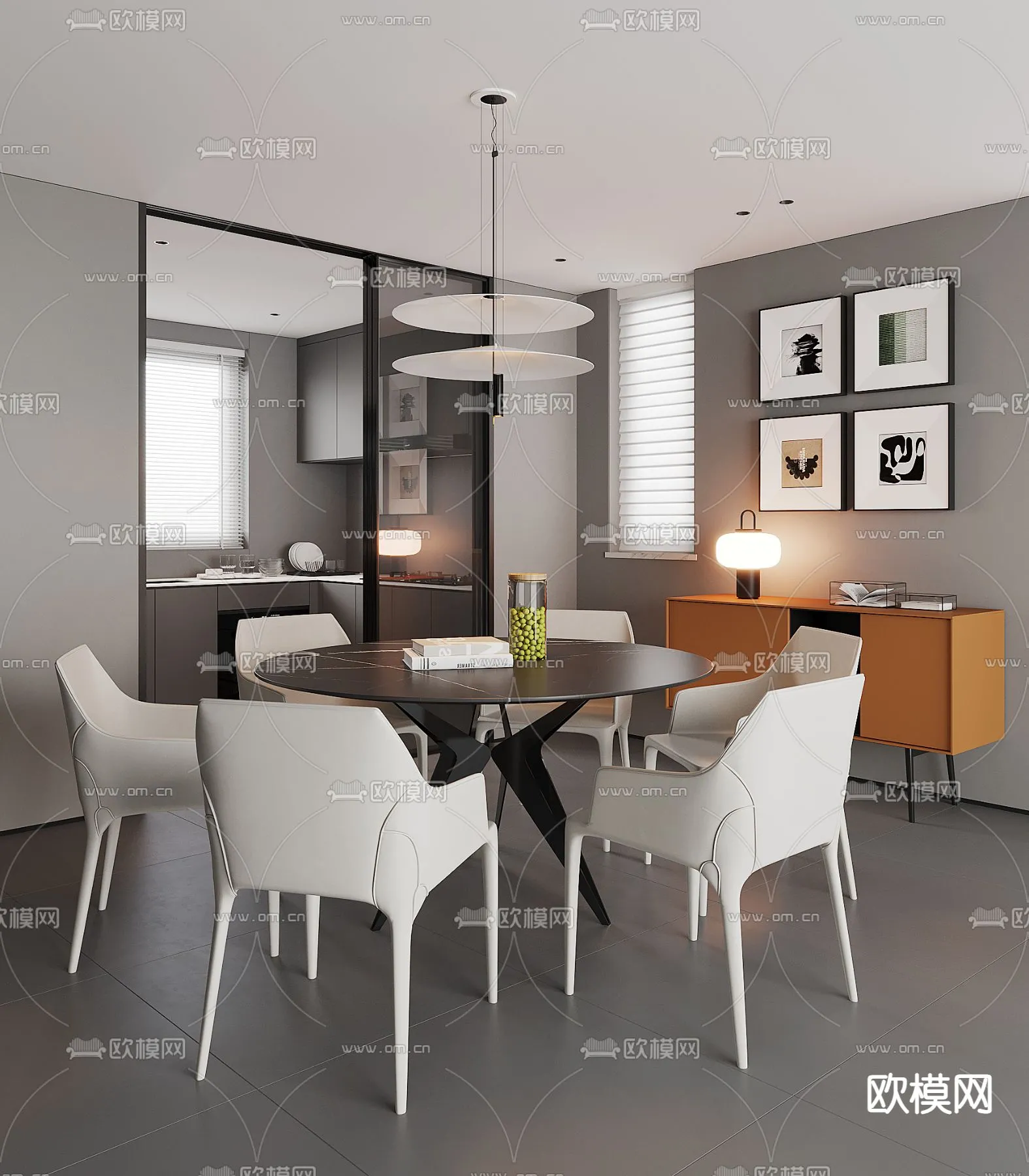 DINING ROOM SETS – CORONA – 3D MODEL – 1445 DINING ROOM SETS – CORONA – 3D MODEL – 1445