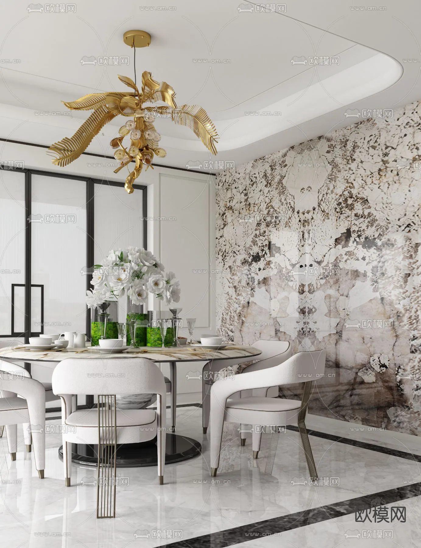 DINING ROOM SETS – VRAY / CORONA – 3D MODEL – 1343 DINING ROOM SETS – VRAY / CORONA – 3D MODEL – 1343