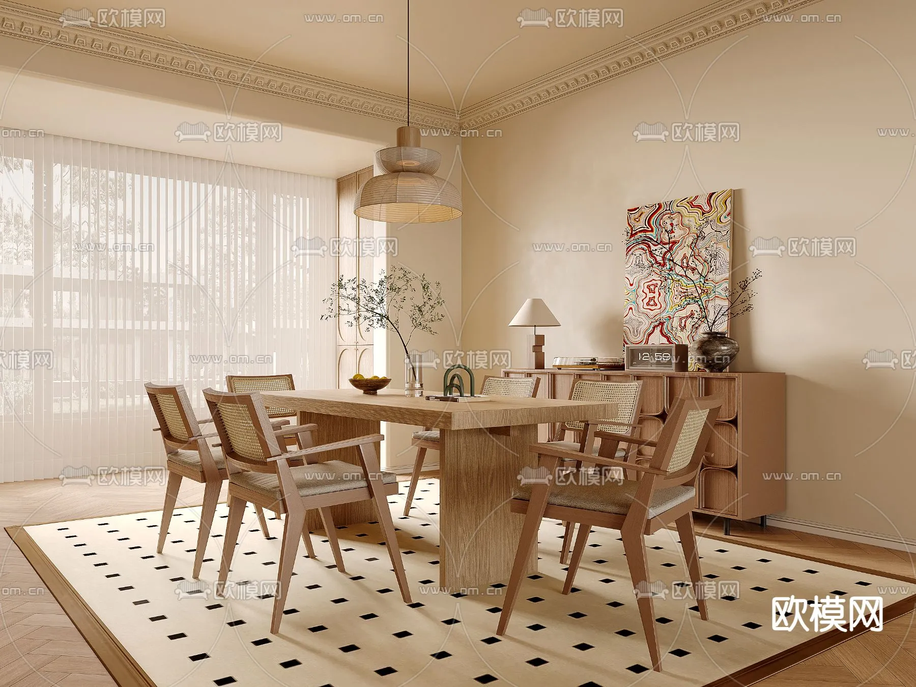 DINING ROOM SETS – VRAY / CORONA – 3D MODEL – 1364 DINING ROOM SETS – VRAY / CORONA – 3D MODEL – 1364