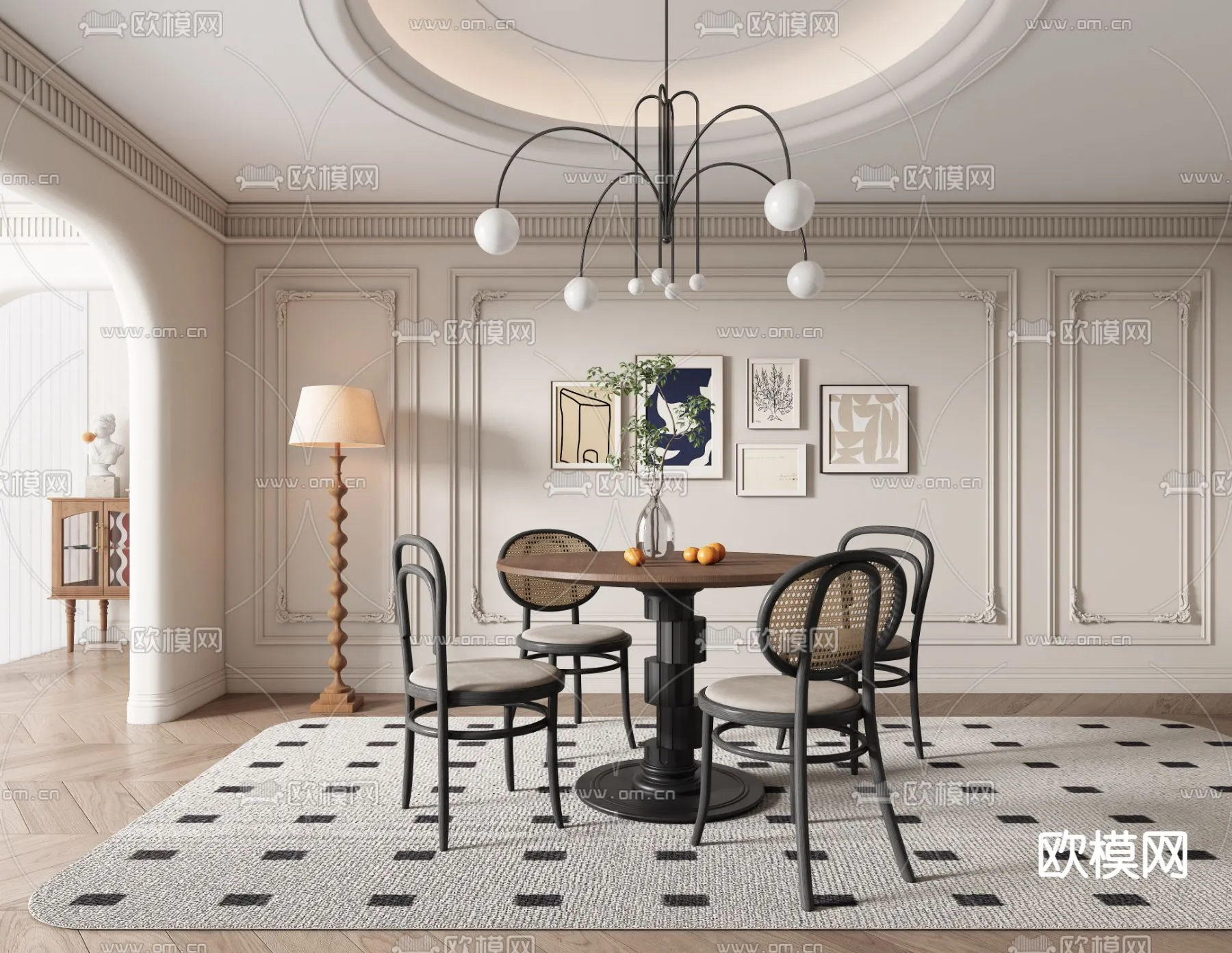 DINING ROOM SETS – VRAY / CORONA – 3D MODEL – 1378 DINING ROOM SETS – VRAY / CORONA – 3D MODEL – 1378