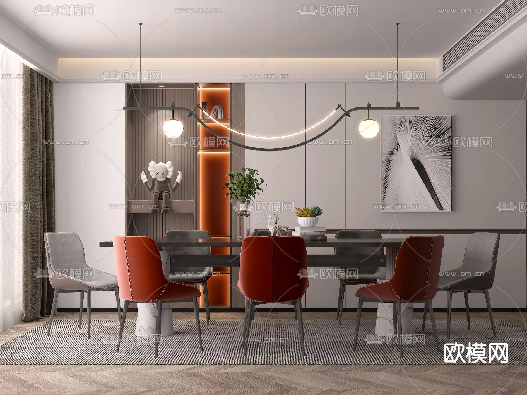 DINING ROOM SETS – VRAY / CORONA – 3D MODEL – 1382 DINING ROOM SETS – VRAY / CORONA – 3D MODEL – 1382