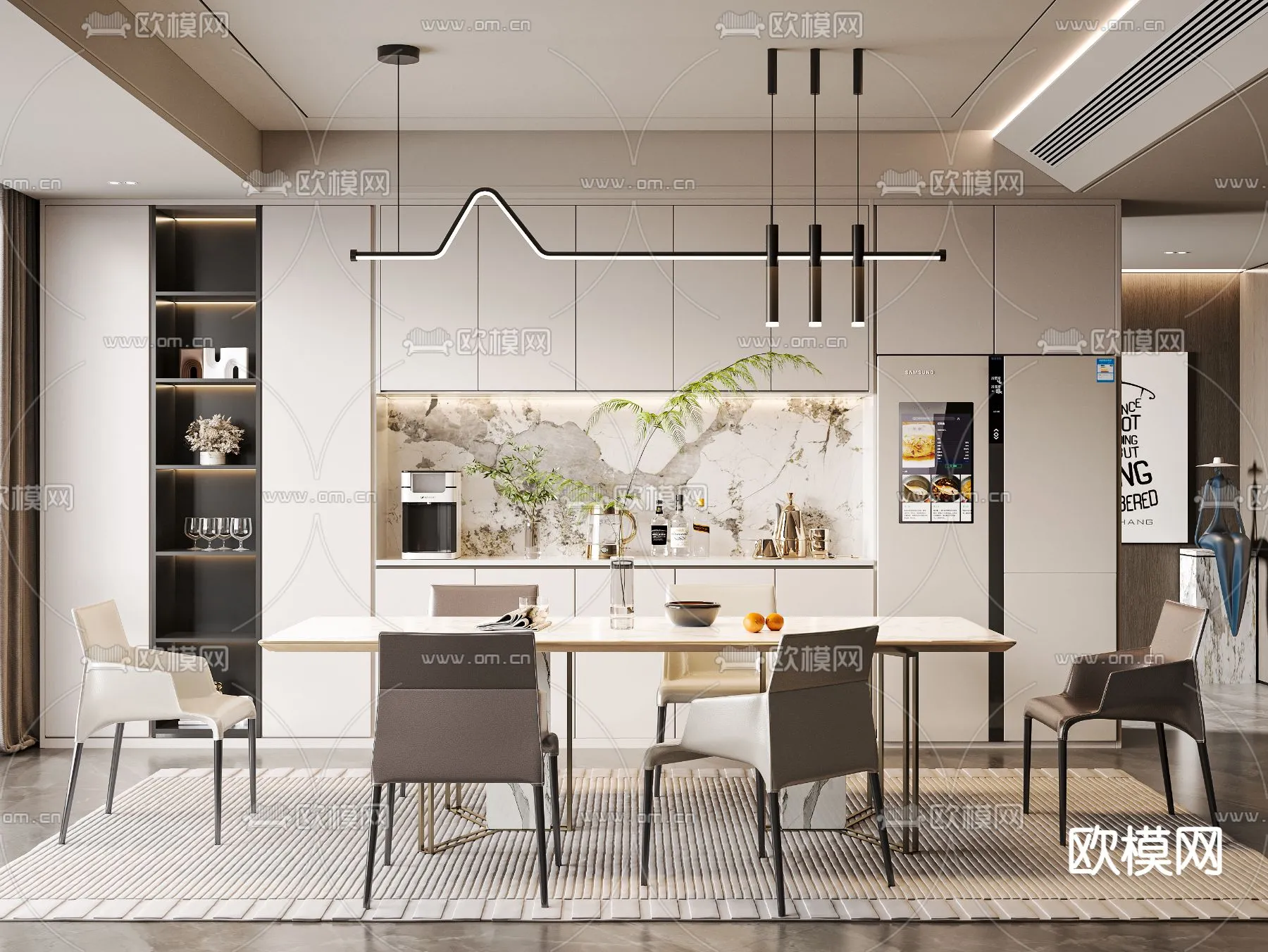 DINING ROOM SETS – VRAY / CORONA – 3D MODEL – 1392 DINING ROOM SETS – VRAY / CORONA – 3D MODEL – 1392