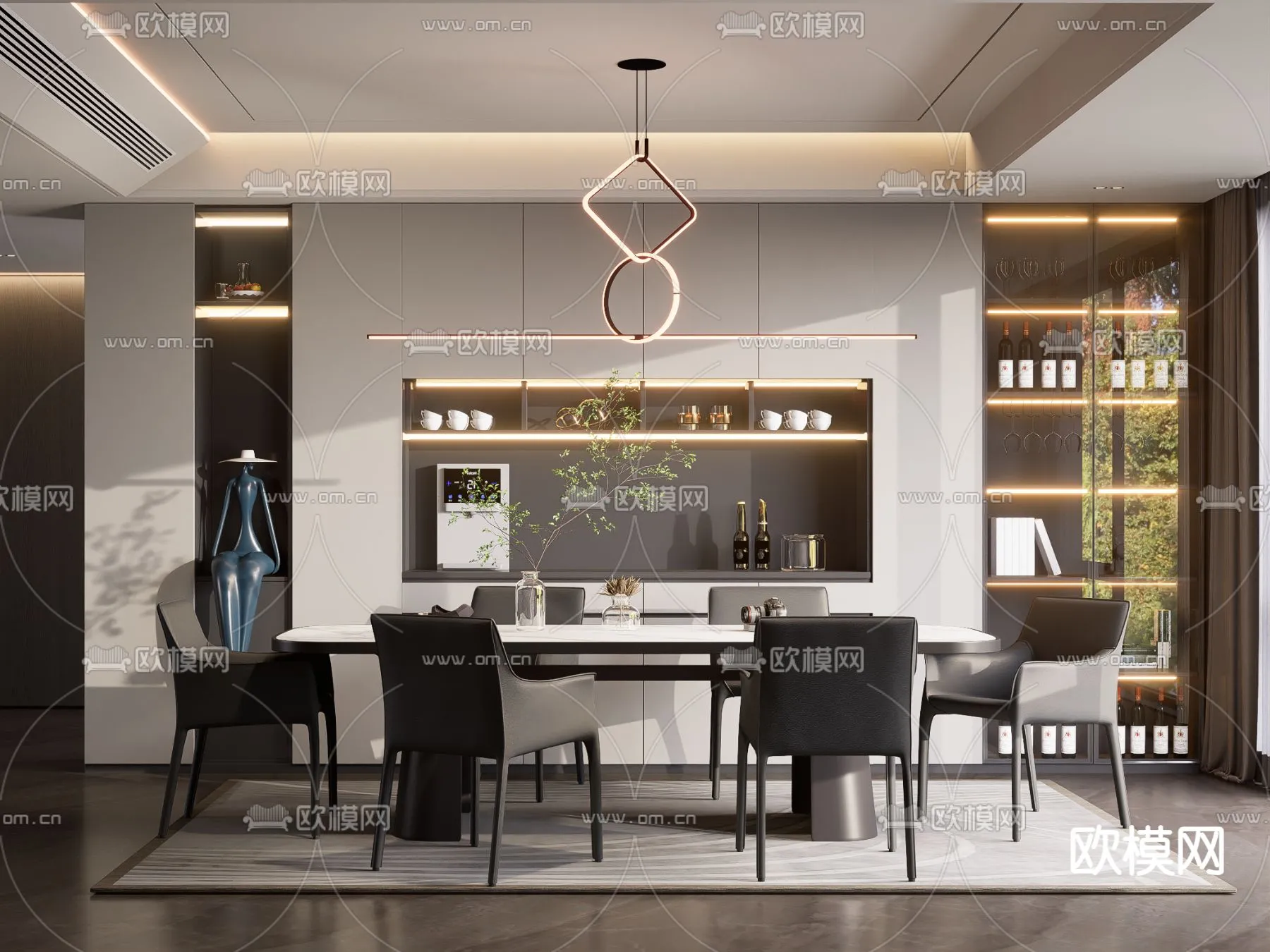 DINING ROOM SETS – VRAY / CORONA – 3D MODEL – 1393 DINING ROOM SETS – VRAY / CORONA – 3D MODEL – 1393