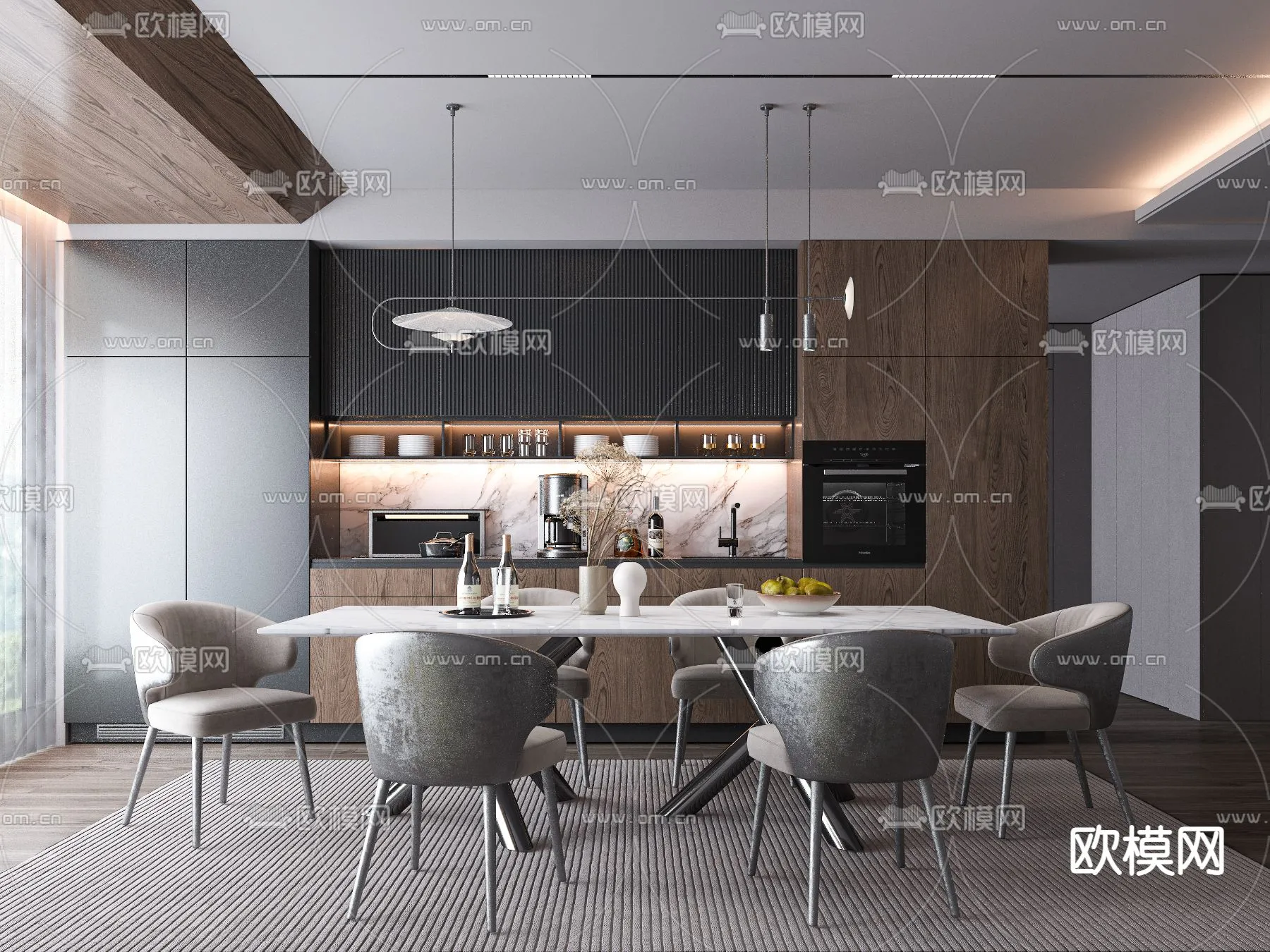 DINING ROOM SETS – VRAY / CORONA – 3D MODEL – 1396 DINING ROOM SETS – VRAY / CORONA – 3D MODEL – 1396