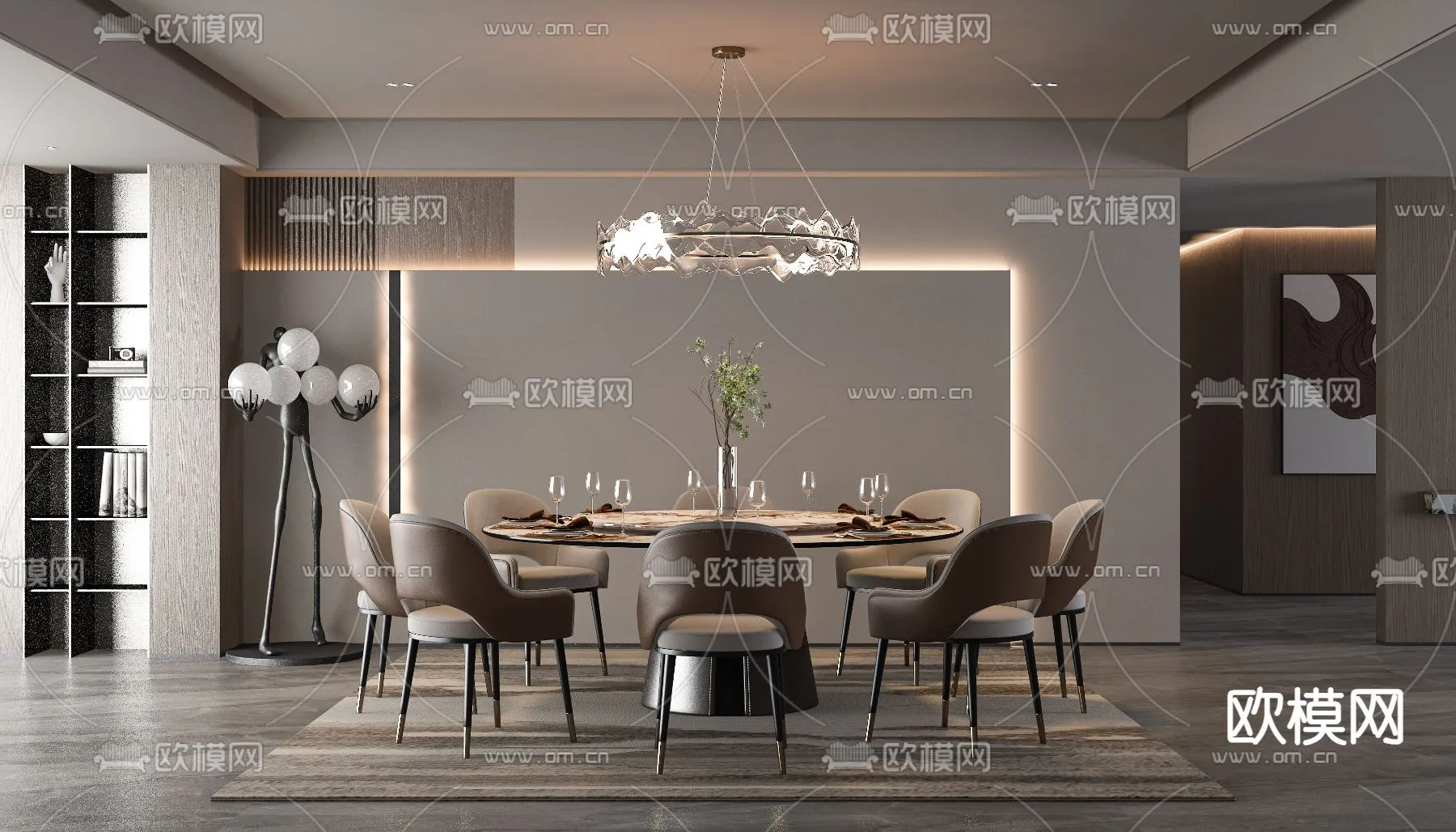 DINING ROOM SETS – VRAY / CORONA – 3D MODEL – 1398 DINING ROOM SETS – VRAY / CORONA – 3D MODEL – 1398
