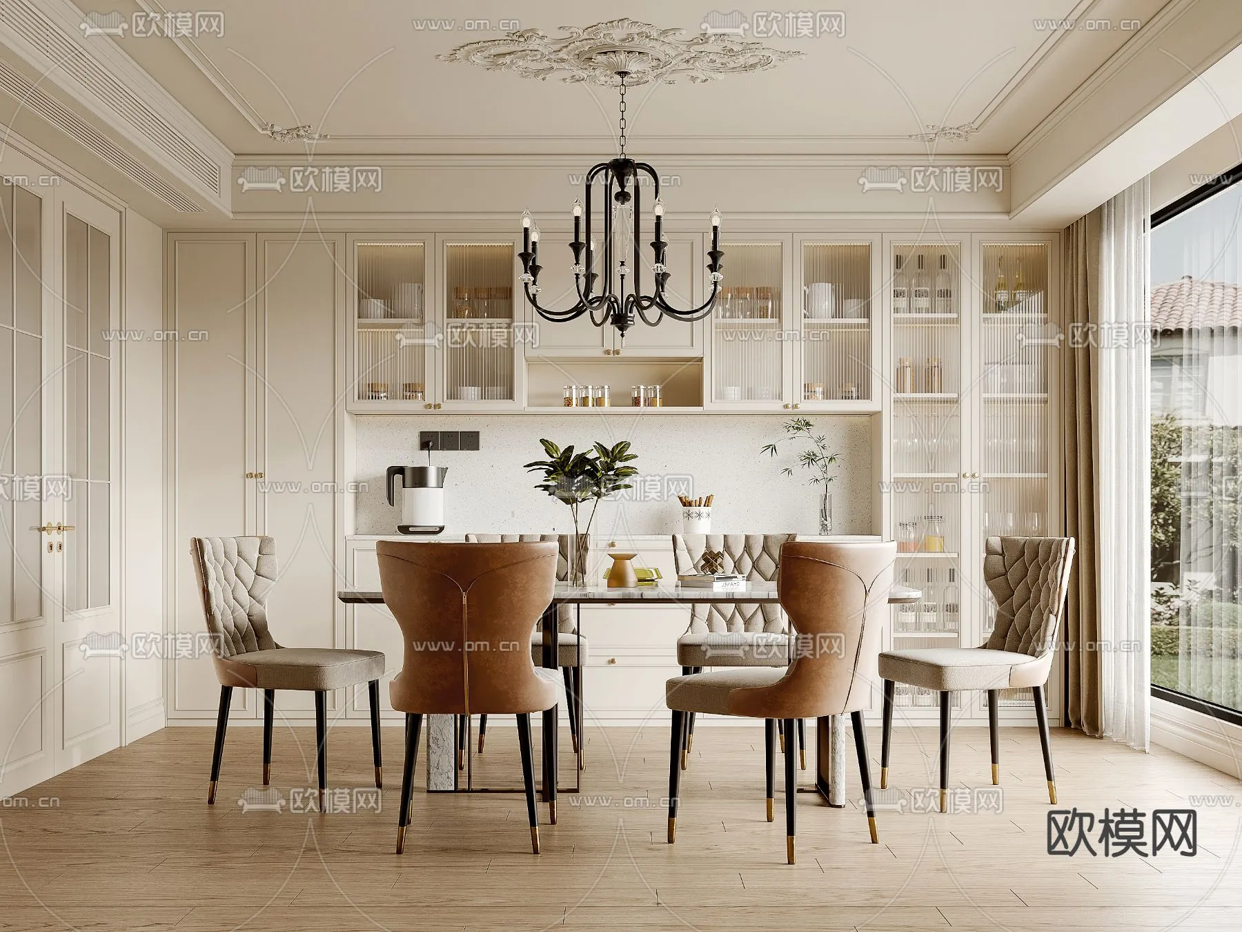 DINING ROOM SETS – VRAY / CORONA – 3D MODEL – 1444 DINING ROOM SETS – VRAY / CORONA – 3D MODEL – 1444