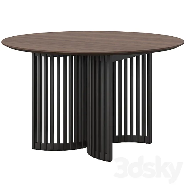 Dining round table Zaragoza 3D Model Dining round table Zaragoza 3D Model
