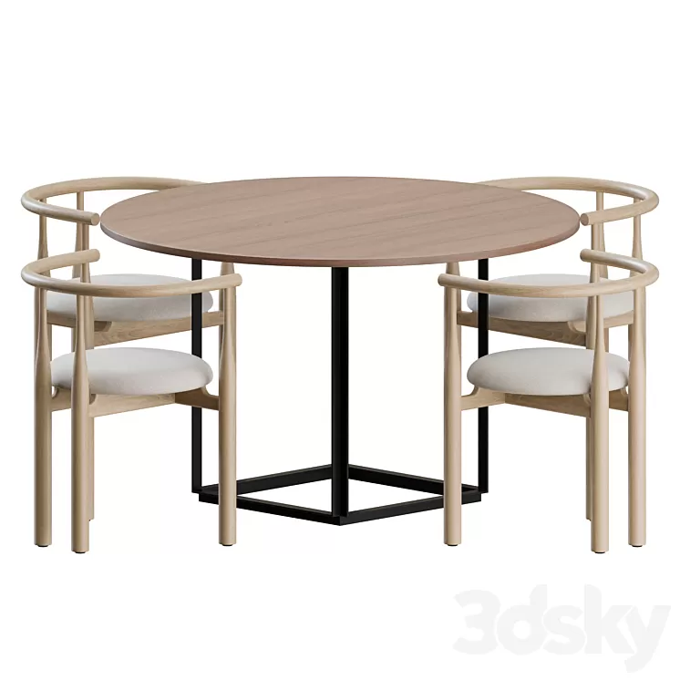 Dining Set 01 by New Works 3D Model Dining Set 01 by New Works 3D Model