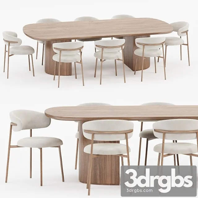 Dining Set 05 3D Model Download