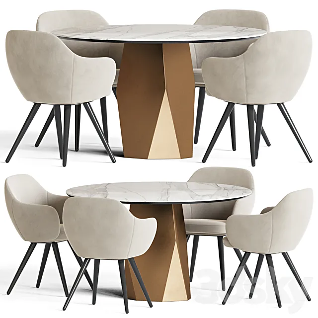 Dining Set 100 3D Model