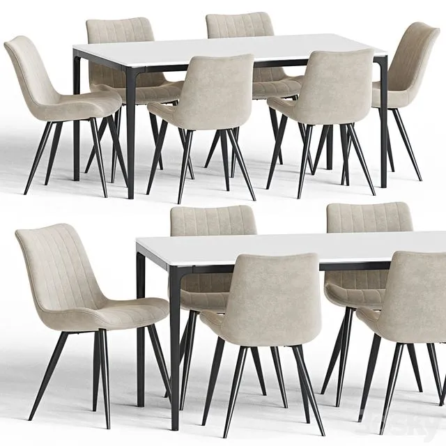 Dining Set 108 3D Model