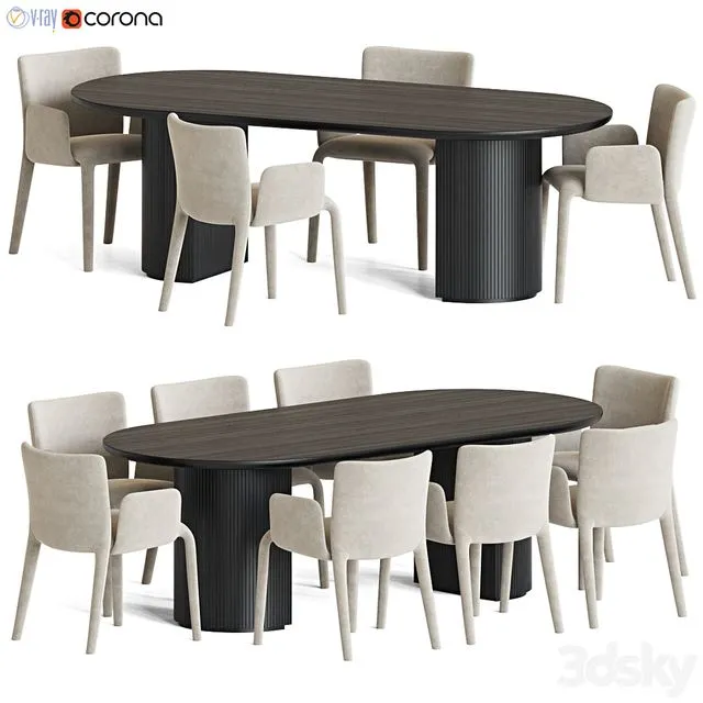 Dining Set 118 3D Model