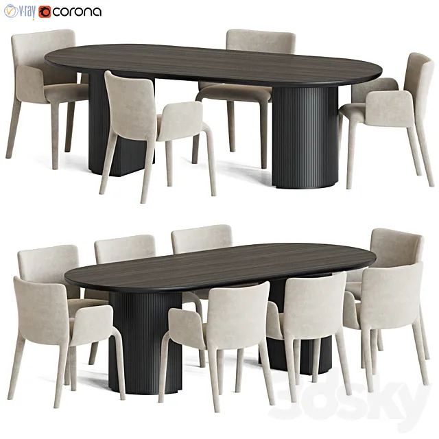 Dining Set 118 3D Model