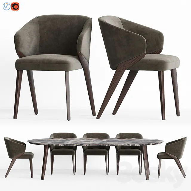 Dining Set 14 3DModel