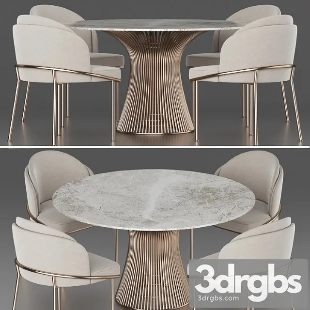 Dining Set 14 5 3D Model Download