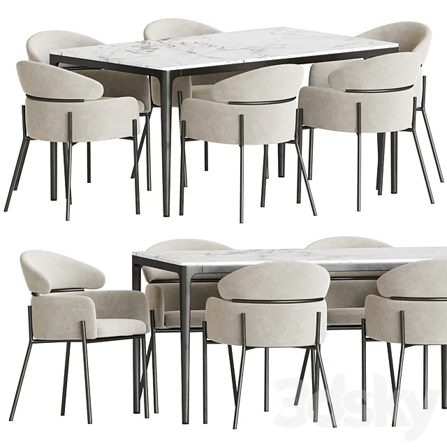 Dining Set 171 3DModel Dining Set 171 3DModel