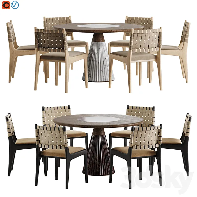 Dining set 176 3D Model