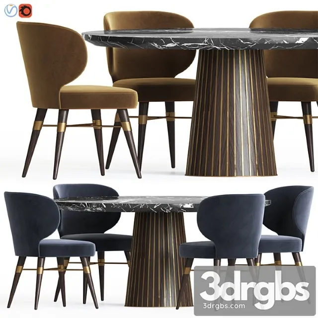 Dining set 18 2 3D Model Download