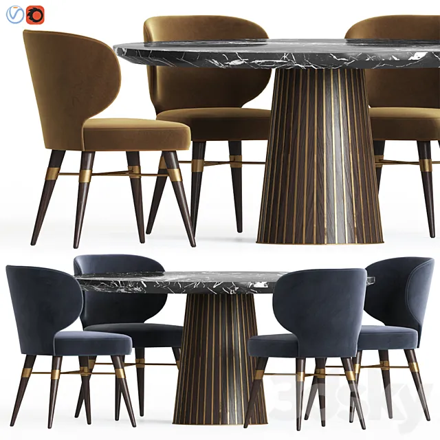 Dining Set 18 3DModel