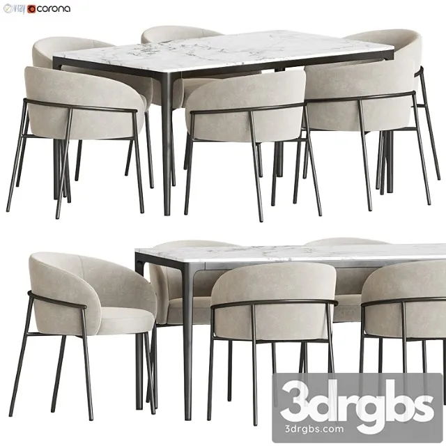 Dining Set 194 1 3D Model Download
