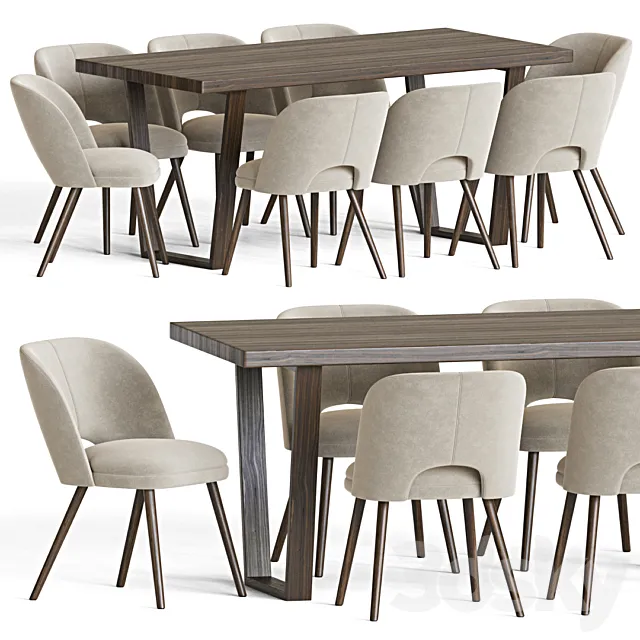 Dining Set 20 3D Model