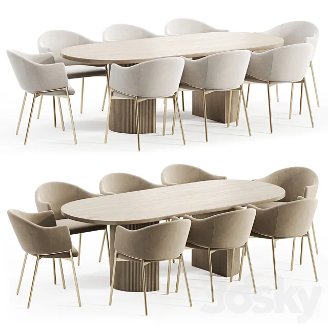 Dining Set 22 3D Model