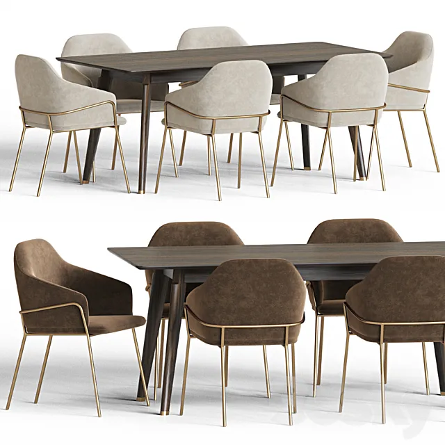 Dining Set 22 3D Model