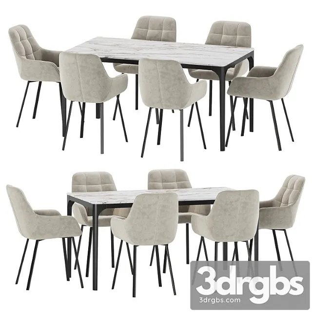Dining Set 25 5 3D Model Download