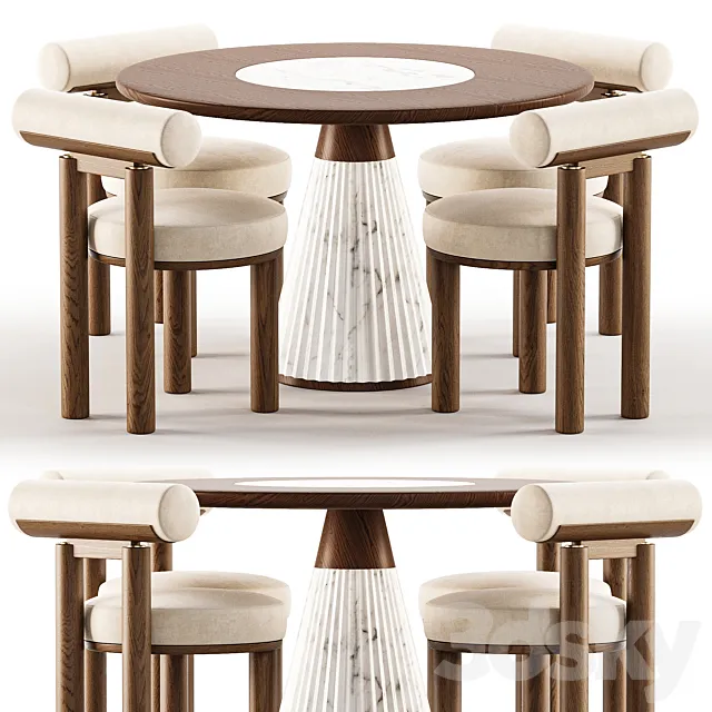 Dining Set 26 3DModel Dining Set 26 3DModel