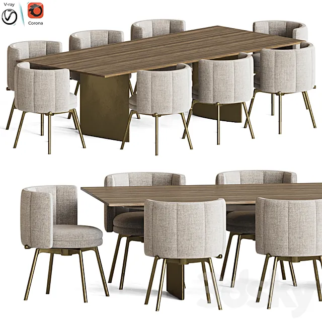 Dining Set 29 3D Model