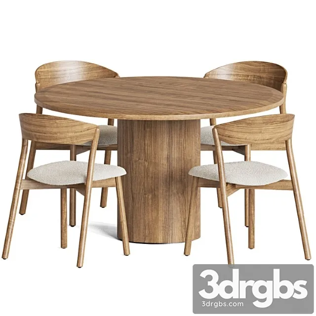 Dining set 37 2 3D Model Download