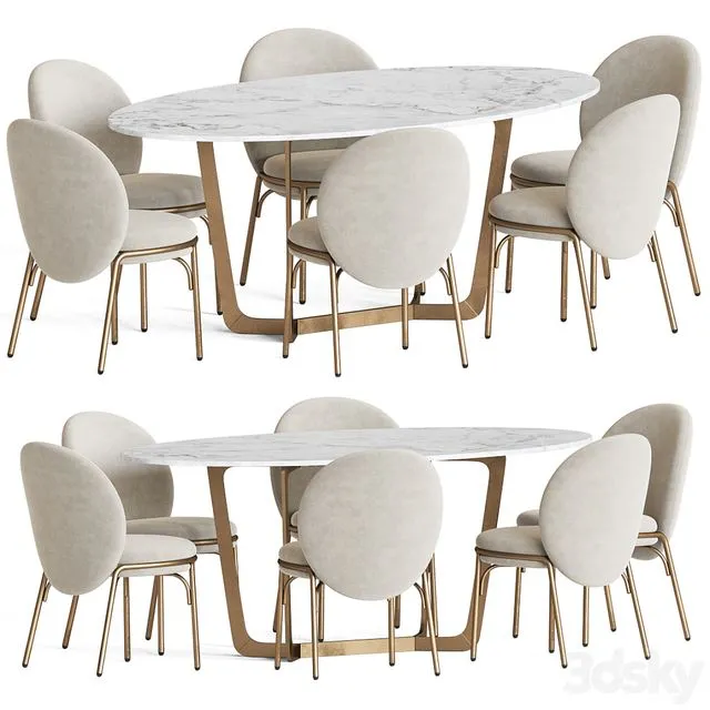 Dining Set 45 3D Model